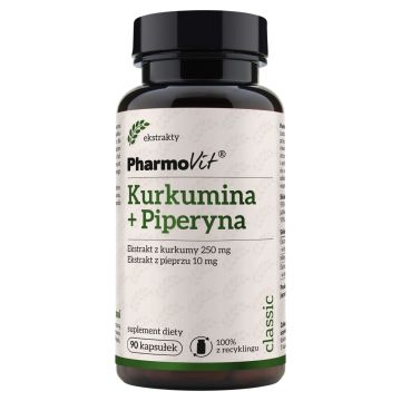 Pharmovit, Kurkumina + Piperyna, kapsułki, 90 szt.