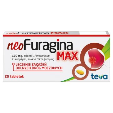 NeoFuragina Max, 100 mg, tabletki, 25 szt.
