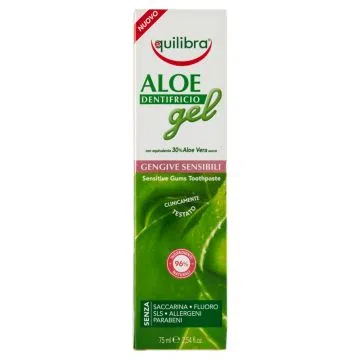 Equilibra, aloesowa pasta do zębów wrażliwych i dziąseł, 75 ml
