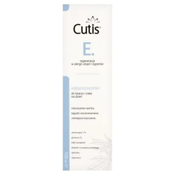 Cutis E Krem konopny 17% + CBD kannabidiol do skóry z objawami egzemy