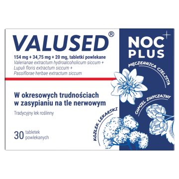 Valused Noc Plus, tabletki powlekane, 30 szt.