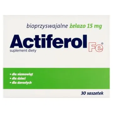 Actiferol Fe, 15 mg, proszek do rozpuszczania, saszetki, 30 szt.