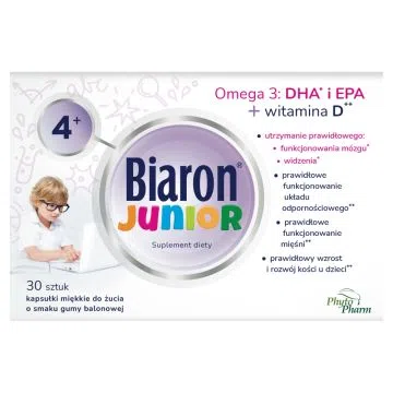Bioaron Junior, kapsułki miękkie do żucia, 30 szt.