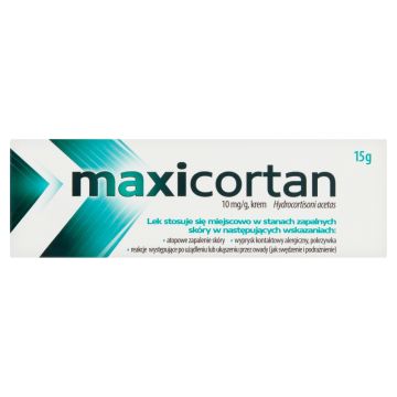 Maxicortan, 10 mg/g, krem, 15 g