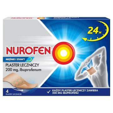 Nurofen Mięśnie i Stawy, 200 mg, plastry lecznicze, 4 szt.