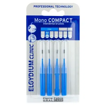 Elgydium Clinic Mono Compact 1, szczoteczka międzyzębowa, 4 szt.