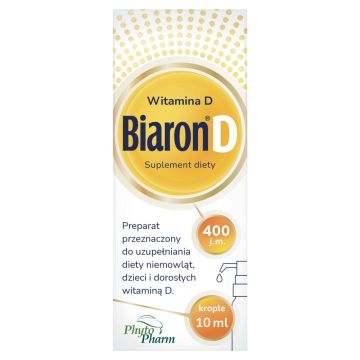 Bioaron D, 400 j.m., krople, 10 ml