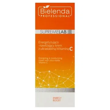 Bielenda Professional SupremeLab, Energetyzująco-nawilżający krem z ultrastabilną witaminą C, 50 ml