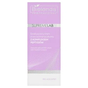 Bielenda Professional SupremeLab, Ekskluzywny krem przeciwzmarszczkowy z kompleksem peptydów, 50 ml