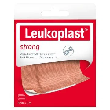 Leukoplast Strong, plaster, 8 cm x 1m, 1 szt.