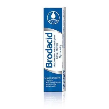 Brodacid, (50,4 mg + 100 mg)/g, płyn na skórę, 8 g