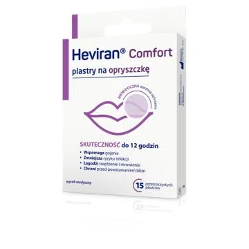 Heviran Comfort, plasty na opryszczkę, 15 szt.
