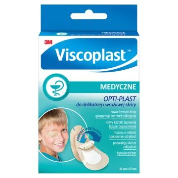 Plast. Viscoplast OPTI-PLAST, do delikatnej i wrażliwe skóry, 5szt
