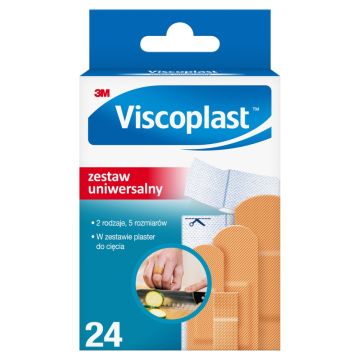 Plastry Viscoplast Zestaw Uniwersalny, 24 szt.