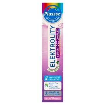 Plusssz Elektrolity Senior 100% Complex, tabletki musujące, 24 szt.