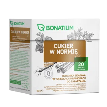 Bonatium Cukier w normie fix, herbatka ziołowa 20 sztuk