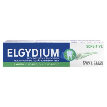 Elgydium Sensitive, pasta do zębów w żelu, 75 ml