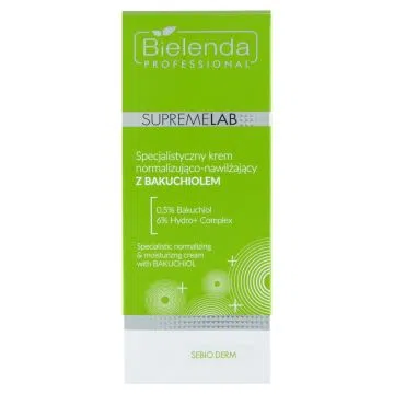 Bielenda Professional SupremeLab, Specjalistyczny krem normalizująco-nawilżający z Bakuchiolem, 50 ml