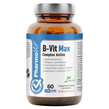 Pharmovit B-Vit Max Complex Active, kaps., 60 szt