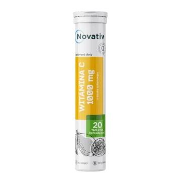 Novativ Witamina C 1000 mg, tabletki musujące, 20 sztuk