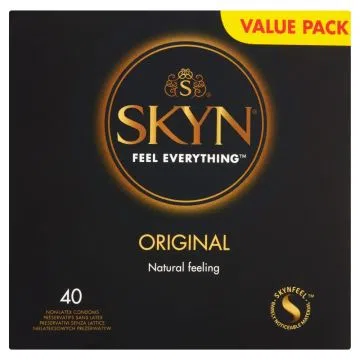 Skyn Original, prezerwatywy nawilżające, nielateksowe, 40 szt.