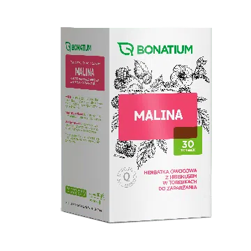 Bonatium Malina herbatka owocowa z hibiskusem, 30 sztuk