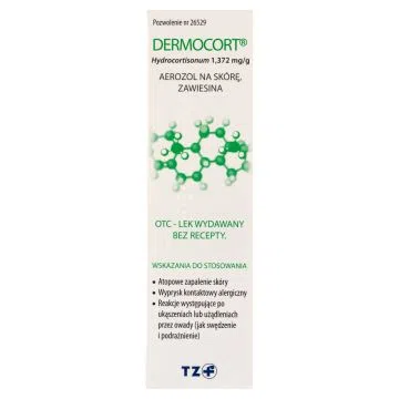 Dermocort, 1,372 mg/g, aerozol na skórę, 38,25 g
