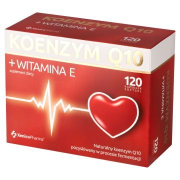 Koenzym Q10+witamina E, kapsułki, 120 szt.