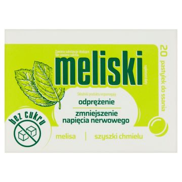 Meliski, pastylki do ssania, 20 szt.