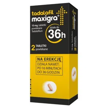 Tadalafil Maxigra, 10 mg, tabletki powlekane, 2 szt.