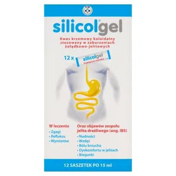Silicolgel, żel doustny w saszetkach, 15 ml x 12 szt.