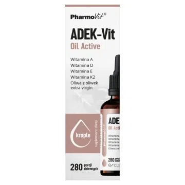 ADEK-Vit Oil Active Clean label Pharmovit, krople, 30 ml