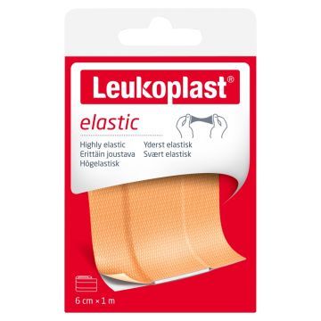 Leukoplast Elastic, plast.z opatr., 6cmx1m, 1szt (76455-06)