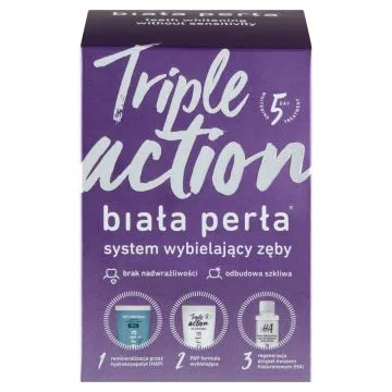 Biala Perla Triple Action, system wybiel.zeby, 1 zest.