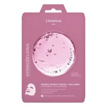 L'Biotica PGA Hydro Fusion+Kolagen, maska do twarzy hydrożelowa,1 szt.