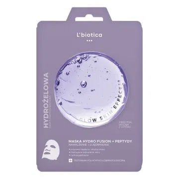 L'Biotica PGA Hydro Fusion+Peptydy, hydrożelowa maska do twarzy,1 szt.