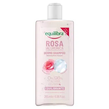 Equilibra, szampon równoważący róża i kwas hialuronowy, 265 ml