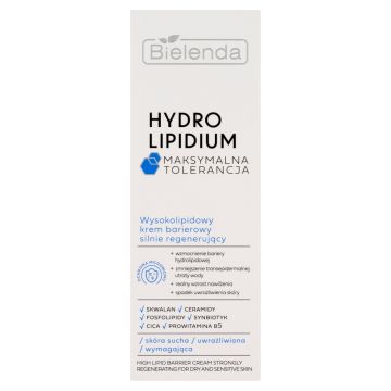 Bielenda Hydro Lipidium, Wysokolipidowy krem barierowy silnie regenerujący, 50 ml