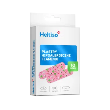 Heltiso plastry hipoalergiczne, flamingi, 10 sztuk