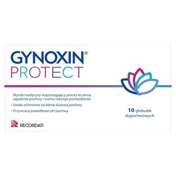 Gynoxin Protect, globulki dopochwowe, 10 szt.