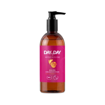 DAYbyDAY Mydło w płynie, malina i mleko ryżowe, 400 ml