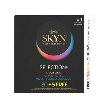 SKYN Selection+, zestaw prezerwatyw, 35 szt.