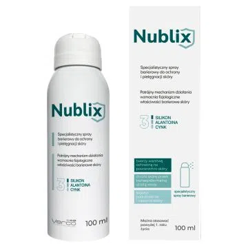 Nublix, spray, barierowy,do pielegn.skory, 100 ml