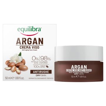 Equilibra, krem przeciwzmarszczkowy arganowy, 50 ml