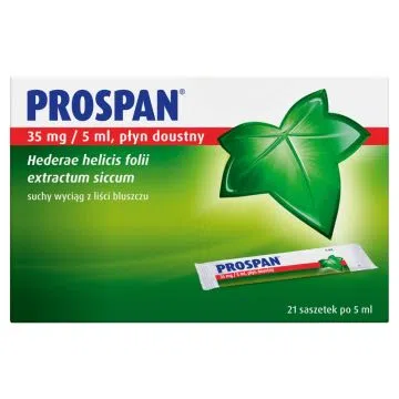 Prospan, 35 mg/5 ml, plyn doustny, 21 sasz.