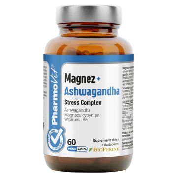 Pharmovit, magnez + ashwagandha stress complex, kapsułki, 60 szt.