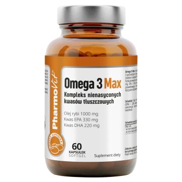 Omega 3 Max Pharmovit, kaps., 60 szt
