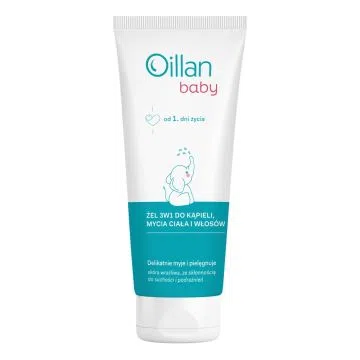 Oceanic Oillan Baby, żel,do kąpieli,myc.ciała,włos,3w1,100ml