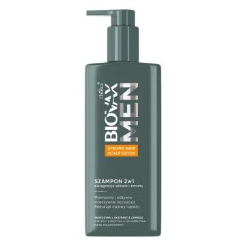 Biovax Men strong hair scalp detox, szampon,2w1, 200 ml