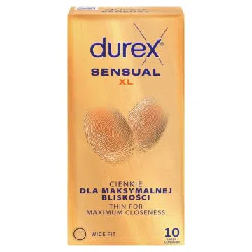Durex Sensual XL, prezer., cienkie,10 szt